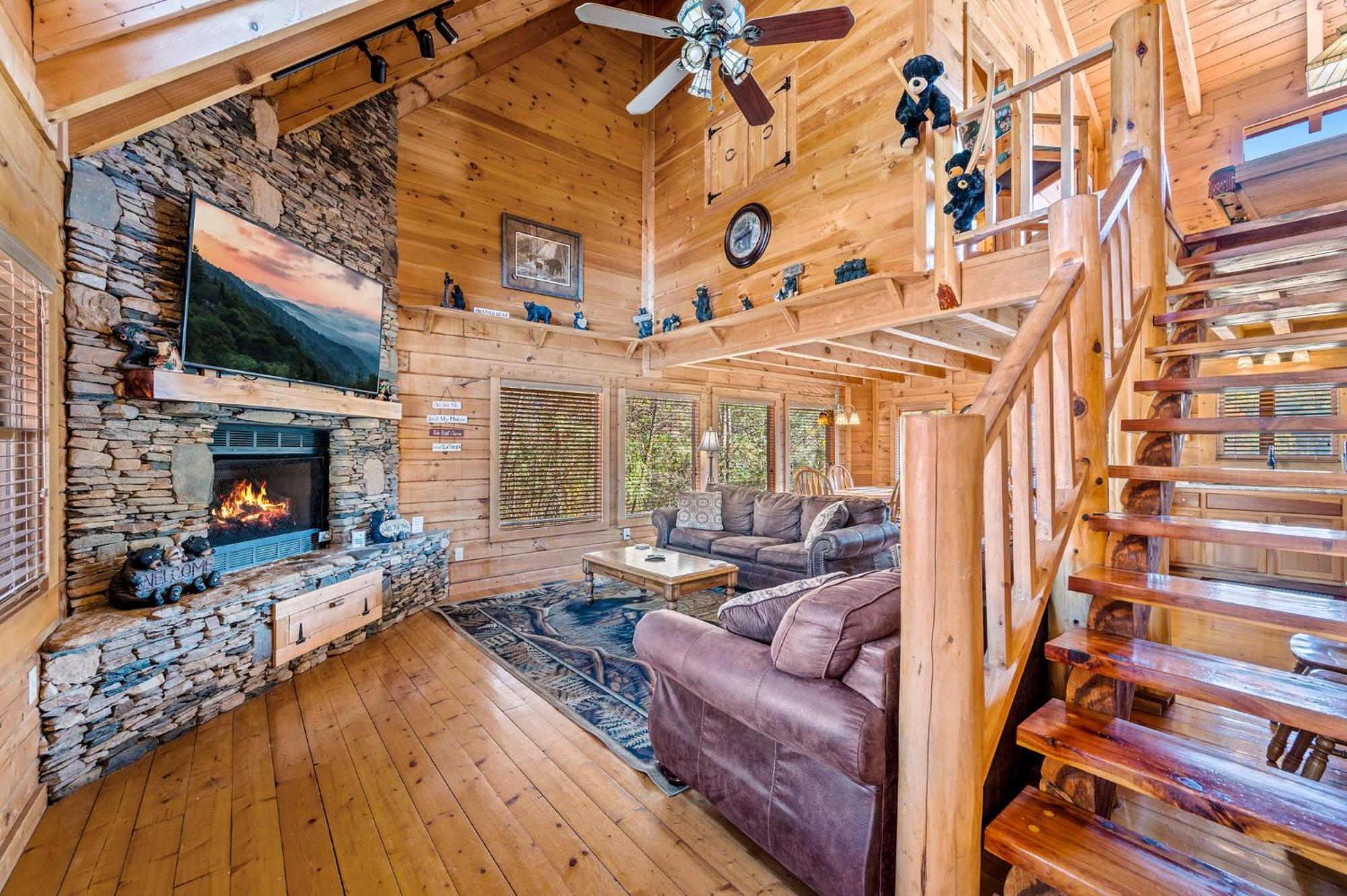 Bearfoot Pines - True Log Cabin - Wi-Fi, Hot Tub, Fishing, Deck With Views! - Mins To Pf Sevierville Extérieur photo